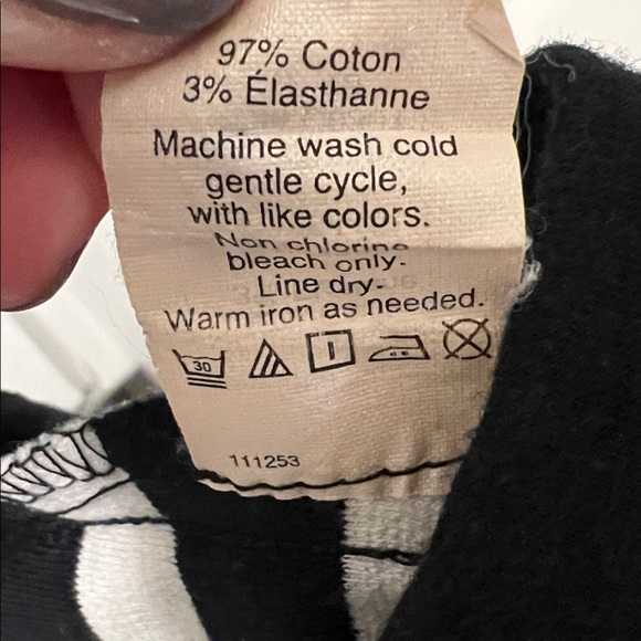 J. Crew black, and white striped cotton dress. - Picture 6 of 6